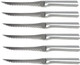 Rada Cutlery Tomato Slicer Knife (R126) 5" Stainless Steel Hollow Ground Serrated Blade Made In Usa Silver Handle Pack Of 6