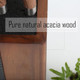 Resafy Magnetic Knife Wooden Block Black 360 Rotatable Knife Holder Rack Magnetic Stands With Strong Enhanced Magnets Kinves Strip