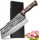 7.48" Ultra-Sharp Meat Cleaver Knife Heavy Duty Stainless Steel Butcher Chopper Cleaver Chef Knife With Ergonomic Handle For Meat & Chicken Bone Cutting Vegetable Slicing - Rust-Resistant & Durable