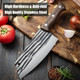 7.48" Ultra-Sharp Meat Cleaver Knife Heavy Duty Stainless Steel Butcher Chopper Cleaver Chef Knife With Ergonomic Handle For Meat & Chicken Bone Cutting Vegetable Slicing - Rust-Resistant & Durable