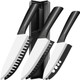 Ceramic Knife Set - 3 Pcs Chef Knife - 6 7 8 Inch Black