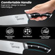 Precision 13-Inch German Chef Knife 8-Inch Blade 5-Inch Ergonomic Handle – High-Carbon Stainless Steel Razor-Sharp Edge For Professional & Home Cooking