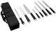 9-Piece Kitchen Knife Set In Carry Case - Ultra Sharp Chef Knives With Ergonomic Handles - Professional Japanese Chef'S Knife Set With Paring Carving Bread Santoku Utility Knives Fork Sharpener 9-Piece Kitchen Knife Set In Carry Case - Ultra Sharp Chef Knives With Ergonomic Handles - Professional Japanese Chef'S Knife Set With Paring Carving Bread Santoku Utility Knives Fork Sharpener