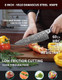Chef Knife - Xuan Series - Vg10 Damascus Steel Kitchen Knife - Resin Handle (Sapphire Blue)