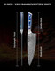 Chef Knife - Xuan Series - Vg10 Damascus Steel Kitchen Knife - Resin Handle (Sapphire Blue)