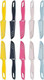 20-Piece Super Value Paring Knife Set - 10 Ultra-Sharp German Steel Fruit & Vegetable Knives With 10 Sheaths Pp Plastic Ergonomic Handle Dishwasher Safe Multi-Color Small Kitchen Peeling Knives.