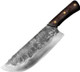 Premium High Carbon Steel Meat Cleaver Chef Knife With Leather Sheath Perfect For Slicing Cutting And Butchering Meat And Vegetables