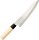 Chef Knife 8.2 Inch Japanese Knife 濃州正宗作 Stainless Steel Plain Wood Handle Kitchen Knife Houcho