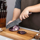 Seido Knives 5-Piece Damascus Master Chef Knife Set - Includes Gyuto Santoku Nakiri Paring Knives - High-Carbon Stainless Steel Kitchen Knives
