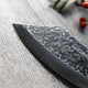 Seido Knives Hakai Chef Cleaver Knife With Curve Rosewood Handle And Premium Leather Sheath - Artisan Crafted High Carbon Stainless Steel For Kitchen Camping And Bbq