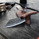 Seido Knives Hakai Chef Cleaver Knife With Curve Rosewood Handle And Premium Leather Sheath - Artisan Crafted High Carbon Stainless Steel For Kitchen Camping And Bbq Seido Knives Hakai Chef Cleaver Knife With Curve Rosewood Handle And Premium Leather Sheath - Artisan Crafted High Carbon Stainless Steel For Kitchen Camping And Bbq
