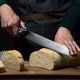 Senken 8" Damascus Steel Bread Knife - Umi Collection - 67-Layer Japanese Vg10 Steel Real Deep-Sea Abalone Shell Handle (Damascus Serrated Bread Knife)