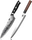 Shan Zu 10 Inch Sushi Knife And Damascus Chef Knife 8 Inch