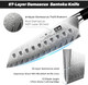 Damascus Chef Knife 7 Inch With Magnetic Knife Block Double Sided Magnetic Knife Holderjapanese Steel Damascus Kitchen Knife