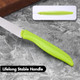 Shi Ba Zi Zuo Paring Knife With Knife Cover Stainless Steel Fruit Knife Ultra Sharp Kitchen Knives With Pp Handle