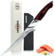Shikari Filet Knife For Meat – 7 Inch Japanese Boning Knife For Meat Cutting– Full Tang Vg10 Steel Blade With Hammer Damascus Pattern – Professional Deboning Knive – Ergonomic Pakkawood Handle Shikari Filet Knife For Meat – 7 Inch Japanese Boning Knife For Meat Cutting– Full Tang Vg10 Steel Blade With Hammer Damascus Pattern – Professional Deboning Knive – Ergonomic Pakkawood Handle