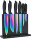 Kitchen Knife Set With Magnetic Knife Holder 15 Pieces High Carbon Stainless Steel Sharp Kitchen Knife Set Including Chef'S Knife Bread Knife Serrated Steak Knife Set