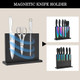 Kitchen Knife Set With Magnetic Knife Holder 15 Pieces High Carbon Stainless Steel Sharp Kitchen Knife Set Including Chef'S Knife Bread Knife Serrated Steak Knife Set