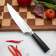 Japanese Chef Knife 8-Inch Razor-Sharp 3Cr13 Stainless Steel Blade Professional Ergonomic Color Wood Handle Multipurpose Kitchen Knife For Chopping Slicing And Dicing – Includes Premium Box