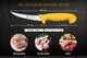 Smi Solingen Germany Boning Knife - Curved 5 Inch Semi-Stiff Sharp Blade Fillet Knife For Meat Processing And Deboning