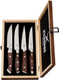 Kitchen Knife Set For Parents' Day - 4 Piece Kitchen Chef Knife Set - Unique Present In Wooden Box - Stainless Steel Ultra Sharp Knives Set – Wooden Handles Knives