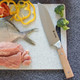 Sunmei 8 Inch Chef'S Knife Japanese Style Santoku Knife 5Cr15Mov Stainless Steel Kitchen Knives High Carbon Chopping Knife