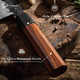 Sunnecko Japanese Chef Knife 8 Inch 5.5 Inch Paring Knife