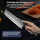 Nakiri Chef Knife 7.2 Inch+Meat Cleaver Chef Knife 7.7 Inch