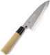 Japanese Sushi Fillet Chef Knife Shiroko(White Steel)-No.2 D-Shape Magnolia Wood Handle Deba 6.5-Inch (165Mm)