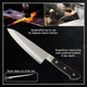 Japanese Chef Knife Molybdenum Vanadium Stainless Steel W/O Bolster Gyuto 7-Inch (180Mm) Dishwasher Safe