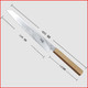 Kitchen Carving Knife 9.5 Inch Japanese Sujihiki Knife High Carbon Powder Forge Stainless Steel 905 Blade With 62 Hrc Ash Wood Handle Light Weight Comfortable Grip 240Mm