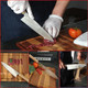 Kitchen Chef Knife 8 Inch Japanese Gyutou Knife High Carbon Powder Forge Stainless Steel 905 Blade With 62 Hrc Natural Ash Wood Handle Light Weight Comfortable Grip 210Mm