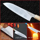 Kitchen Knife 7 Inch Japanese Santoku Knife High Carbon Powder Forge Stainless Steel 905 Blade With 62 Hrc Natural Ash Wood Handle Light Weight Comfortable Grip 180Mm