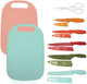 8 Pcs Knife Sets 8'' Chef'S Knife 8'' Bread Knife 8'' Slicer Knife 5'' Utility Knife 3.5'' Paring Knife 3.2'' Kitchen Shears And 2 Cutting Mats