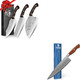 Tijeras 3Pcs Hand Forged Chef Knife Set With Damascus Chef Knife