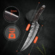 Tivoli Meat Cleaver Knife Hand Forged Full Tang Butcher Knife For Meat Cutting High Carbon Steel Viking Knife With Sheath For Kitchen Outdoor Camping Bbq Father'S Day Christmas Men Women