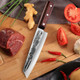 Tombro Chef Knife 8.15" Forged Bunka Sashimi Knife High Carbon Steel Kiritsuke Kitchen Knife With Octagonal Wooden Handle Professional For Cooking In Kitchen Restaurant