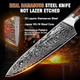 Damascus Chef Knife Sets 3Pcs Super Sharp Kitchen Knife Set With Japan Vg-10 Steel Core High Carbon Steel Japanese Knife With Wooden Handle & Box