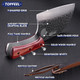 6.8Inch Serbian Chef Knife- Meat Cleaver Butcher Knife Set With Leather Sheath And Whetstone Kitchen Knives For Home Camping Bbq