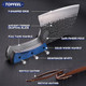 6.8Inch Serbian Chef Knife- Butcher Knife Meat Cleaver Set For Cooking Chopping. Kitchen Knives With Leather Sheath For Home Camping Bbq 6.8Inch Serbian Chef Knife- Butcher Knife Meat Cleaver Set For Cooking Chopping. Kitchen Knives With Leather Sheath For Home Camping Bbq