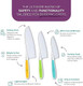 Tovla Jr. Knives For Kids 3-Piece Kitchen Cooking And Baking Knife Set: Montessori Children'S Knives In 3 Sizes & Colors/Firm Grip Serrated Edges Bpa- Kids' Toddler Knives (Colors Vary)