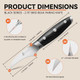 Tuo Bird'S Beak Paring Knife 2.75 Inch Sharp Tourne Knife With Ergonomic Pakkawood Handle German Stainless Steel For Fruit Onion Garlic - Black Hawk Series