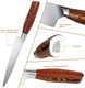 Tuo Gyuto Chef Knife 7 Inch Professional Cooking Knife High Carbon Stainless Steel Japanese Blade-Type With Ergonomic Handle - Fiery Phoenix Series