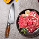 Tuo Gyuto Chef Knife 7 Inch Professional Cooking Knife High Carbon Stainless Steel Japanese Blade-Type With Ergonomic Handle - Fiery Phoenix Series