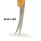 Ultrasource - Boning Knife 5" Curved/Semi-Flexible Blade Polypropylene Handle