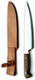 Grill Steak Knife Argentina Gaucho Collection Professional Quality Stainless Steel Handmade Guayubira Hardwood Bronze Handle Blade: 22Cm (8.6In) Total: 35Cm (13.7In)