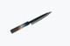 Honkaku Kurouchi Sakura Petty Knife 11.2Inch Black And Silver Kajiya02