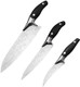 Kitchen Knife Set Chef Knife Slicing Peeling Knife Stainless Steel Blades With Embossed Pattern Abs Handle Sharp And Versatile For Kitchen Use