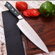 Japanese Chef Knife Full Tang-8 Inch Blade Sharp D2 Stainless Steel Micarta Handleergonomic Handle Grip And Box