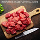 Chef Knife 8 Inch Professional Sharp Stainless Steel Fruit Vegetable Meat Cutting Chef'S Kitchen Knife With Egonomic Handle